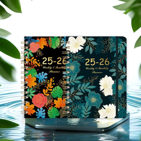 Quality Logo Printing A5 Spiral Hardcover Notebook with Personalization Option and Dot-Grid Paper Layout wholesale