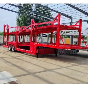 18T Production Of Double-Decker Car Transport Semi-Trailer With Jost E100