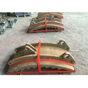 GX140MnCr 14-2 Wear-resistant Castings , Grinding Path Impact Plate Schist Iron