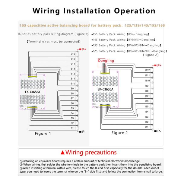 Enerkey 16S 5A Lifepo4 Li-ion Capacitor Active Equalizer Balancer with Aluminum Shell for for Golf Carts