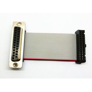 Durable 26 Pin Ribbon Cable DB25 Male Connector AC 500V / 1 Minute Maximum