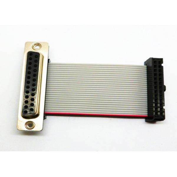 Durable 26 Pin Ribbon Cable DB25 Male Connector AC 500V / 1 Minute Maximum
