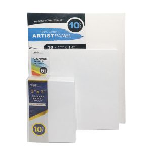 Pre Primed Blank Canvas Panels Art Supplies Cradled 100% Cotton Paint Canvas