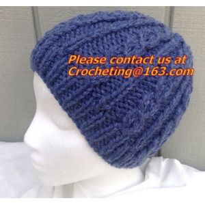 New High Fashion Soft Chunky Acrylic Cable Knitted Multicolor Beanie, Newest