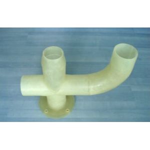 Three Way Four Way Fiberglass Pipe Elbow Tee FRP GRP Equal And Reducing Tees 6m