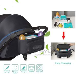 Baby Stroller Organizer with 2 Cup Holders Stroller Bag