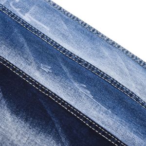 Dark Blue Cotton Polyester Spandex Stretch Denim Fabric QY040 8.5oz  For Jean