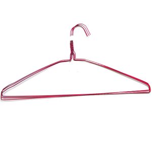 China Q195 20.5cm Dry Cleaning Powder Coated Wire Suit Hanger on sale