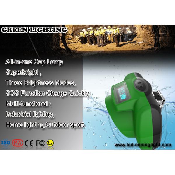 Oled Display All In One Cree Led Cap Lamp , Super Bright Coal Mining Lights With