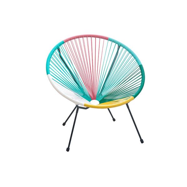 Quality High Density Weaving Garden Rattan Chair , Stackable Rattan Patio Chairs wholesale