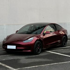 8 Mil Rose Red Color Paint Protection Film Aliphatic TPU Hydrophobicity PPF Wrap