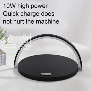 3 In 1 5000K Phone Charging Bedside Lamp , Wireless Nightstand Lamp