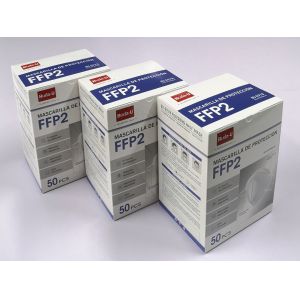 Cheap Spanish FFP2 Face Mask , Mask Respirator FFP2 CE 0370 In Spanish Packing Box , FFP2 Protective Mask In Spain for sale