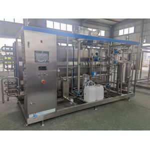 Tubular Sterilizer 7.5 Kw Voltage 380V/440V for 1-5 Tons Per Hour Milk Beverage
