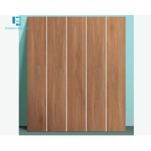 Brown Wooden Plank Look Rustic Glazed Matt Ceramic Tile 200x1200mm