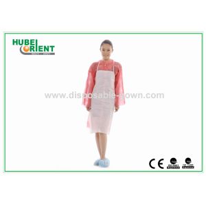 Soft Touching Disposable Non Woven Apron With Thin Neck Gallus
