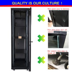 Server Rack Network Cabinet Anti - Vibration Self Temperature Regulated 19 inch