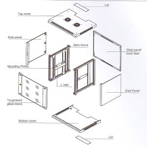 TUXIN wall mount cabinet 9u 600*450 Wallmount 19" 9u cabinet used in office in