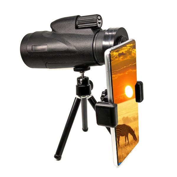 Smartphone Monocular Telescope 12x50 BAK4 Waterproof High Powered HD/ED Scope