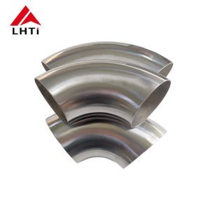China Gr2 titanium mandrel bends 90 degree elbow for exhaust pipe fittings on sale