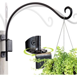 Standard Black Swivel Plant Hook for Hanging Flower Basket Wind Chime Lantern