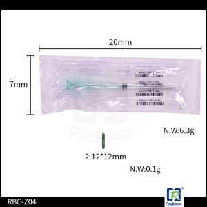 2.12 X 12mm 134.2KHZ EO Disinfection Microchip Syringe