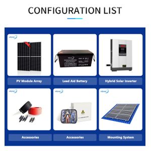 Energy Storage Solar Panel Power System 3KW Hybrid Solar Inverter