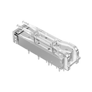 LP11BC02200 SFP+ 1x1 Cage Press-Fit With Light Pipe