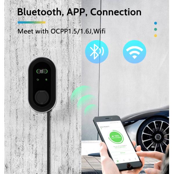 KIWI LCD Mini Opcc 220V Type 2 Charging Station 7kW CCS EV Charger for Electric Cars