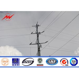 China Electricity Metal Utility Poles , Galvanized Steel Pole For Power Transmission Line on sale