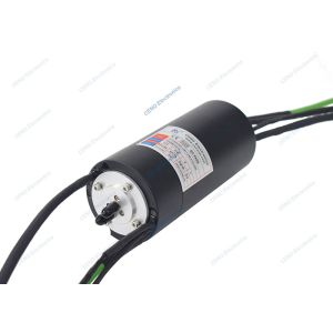 Low Temperature Integrate RF Rotary Joint Slip Ring With 1000M Ethernet Signal