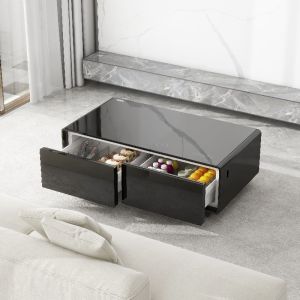Living Room Furniture Modern Smart Coffee Table with Frozen Drawer and Wireless
