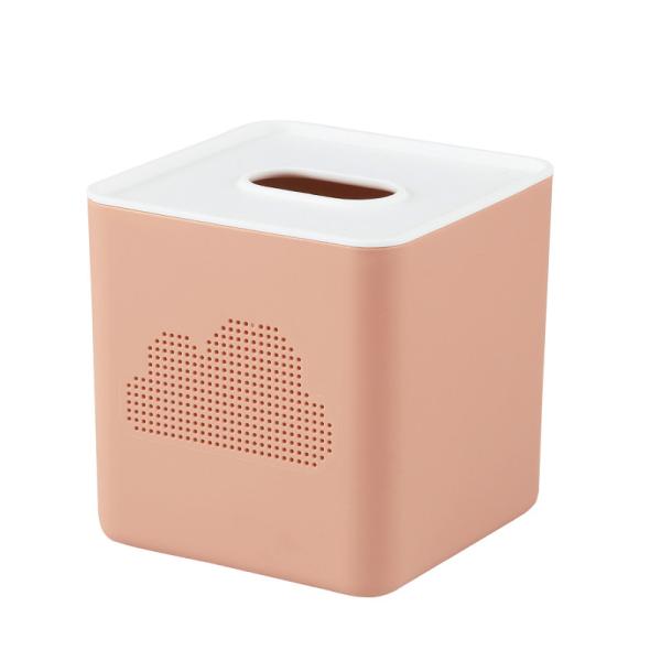 159g Plastic PP Square Bedroom Paper Tissue Box Non Burr 13cm