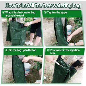 Tree Watering Bags Slow Release - Tree Watering Ring With 5L Automatic Rainwater