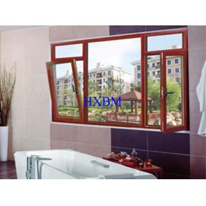 Horizontal Double Tilt And Turn Windows With Screens And 6063 -T5 Thermal Break