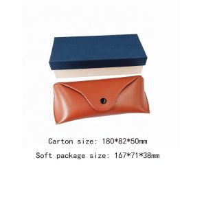 Durable Soft Leather Spectacle Cases And Paper Box For Girls Scratchproof