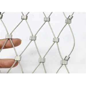 Anti - Break Ss304 Wire Rope Netting , Strong Toughness Stainless Steel Zoo Mesh