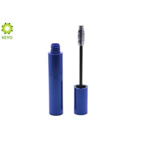 Glossy Electroplating Blue Plastic Empty Mascara Container Capacity 7ml