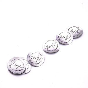 Blue Red Precut Heat Seal Foil Lids 22mm To 144mm For Glass Contanier