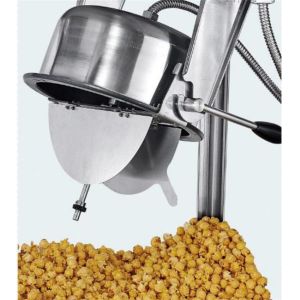 30oz Floor Standing Stainless Steel Popcorn Maker Machine With Wheel
