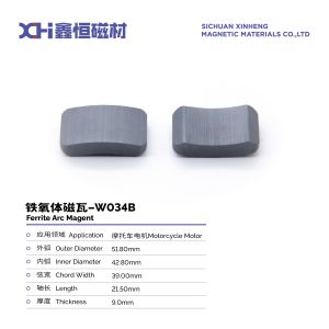 Permanent Strong Sintered Ferrite Motorcycle Magneto Magnet W034B