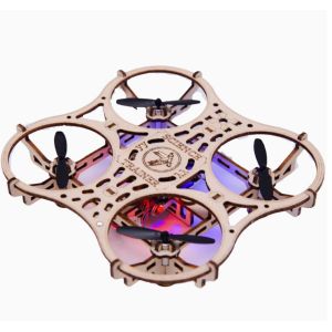 S1 Wooden Assembled DIY Quad Copter UAV Model School Airplane Model Competition