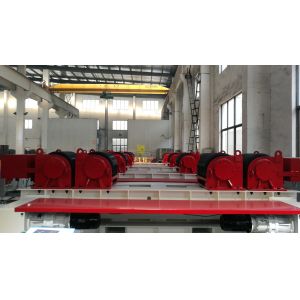 Traversing 150T Tank Welding Roller Bed Tube Conventional Welding Rotator With