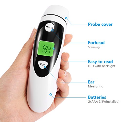 Lightweight Non Contact Medical Thermometer 32 Times Record Ultra Long Life