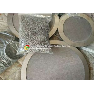 Extra Small Size Ss Mesh Filter Chemical Resistance With Metal Frames