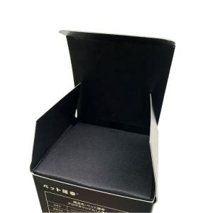 Custom Advanced Texture Art Paper Black Candle Packaging Paper Gift Box