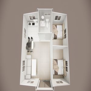 20ft Expandable Foldable Container House for Hotels and Villas in 5990*2990