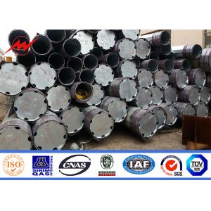 China 11M Class 3 Africa Power Transmission Poles AWS D1.1 Galvanized Metal Pole on sale
