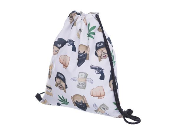 Quality Personalised Ladies Gym Drawstring Backpack Custom Cinch Sacks wholesale