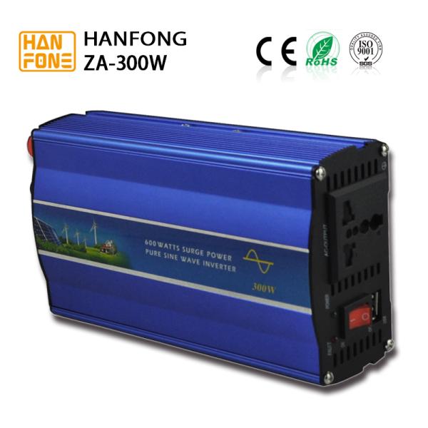 Hanfong ZA300W 220V dc to ac inverter blue power invertor,High quality 220V Inverter 300W CE roHS ISO9001